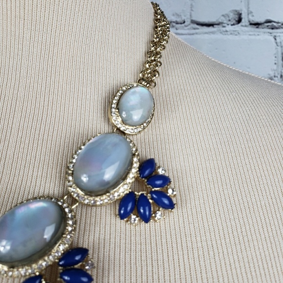 Lydell NYC statement choker blue stone - Picture 3 of 5